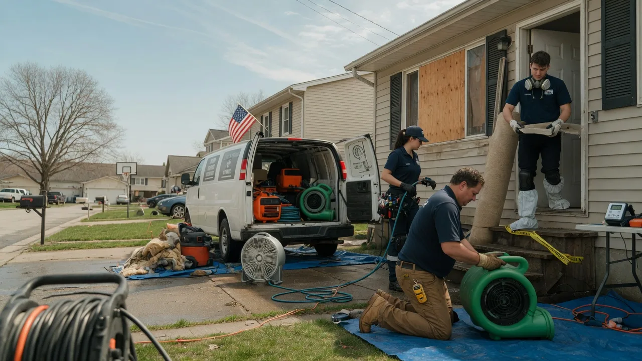 Water Damage Restoration in Burlington, WI near me